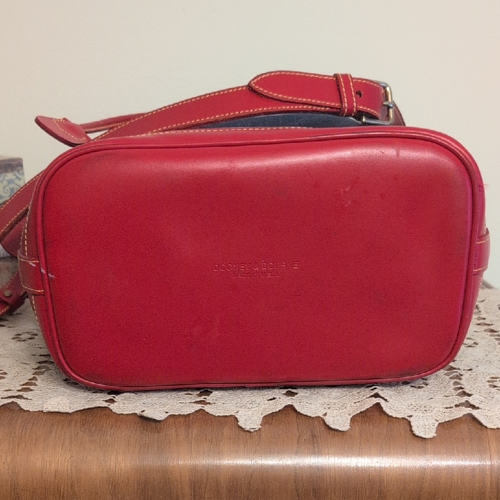 Red and Blue Denim Bucket Bag - Picture 6 of 12
